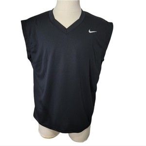 Nike Men's LaCrosse black sleeveless dri- fit tank top Size L